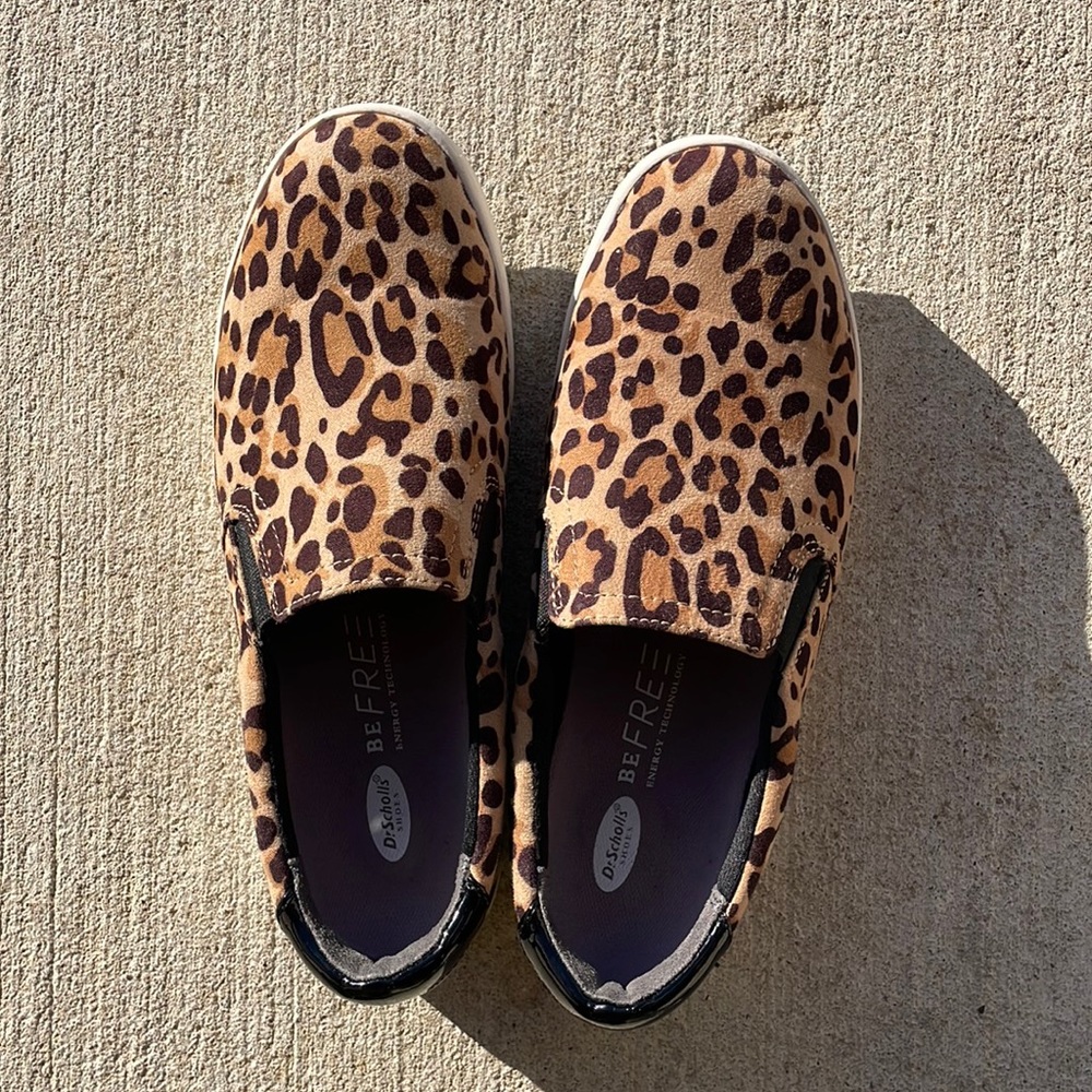 Dr.scholls cheetah print shoes size 6 only worn once!!